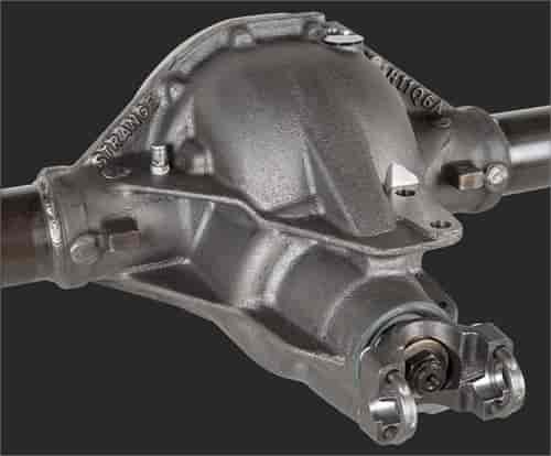 12 blt street rear end assm /std posi / leaf spring mounts /no brakes
