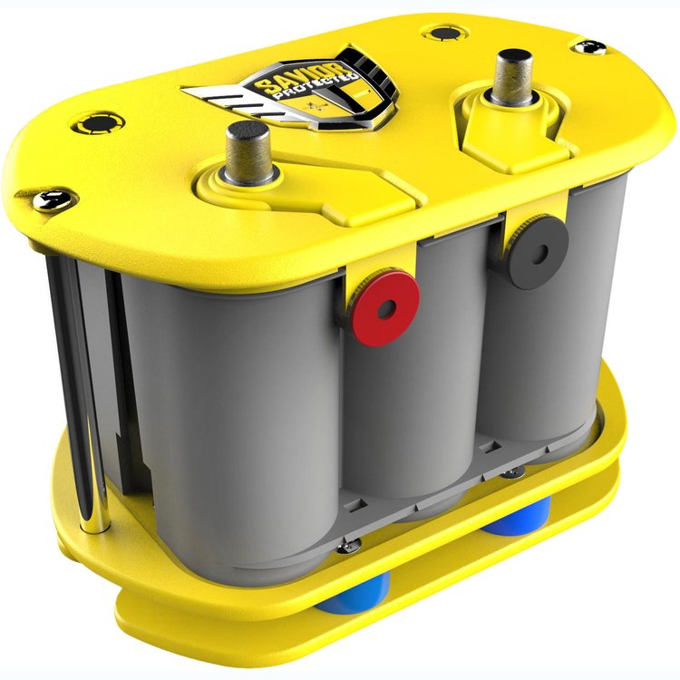 Show Case Battery Case Group 34 Yellow with Optima Yellow Top Kit