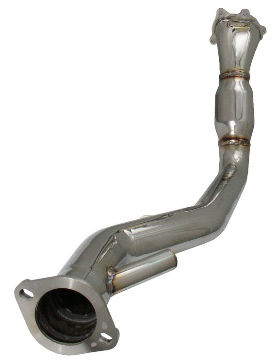 Polished Performance Down-Pipe w/CAT, 2002-05 Subaru Impreza WRX/STI 2.0L, 2004-07 Subaru Impreza WRX/STI 2.5L