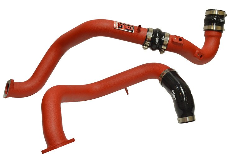 Wrinke Red SES Intercooler Pipes, 2016-2020 Honda Civic 1.5L Turbo, 2017-2020 Honda Civic Si 1.5L Turbo