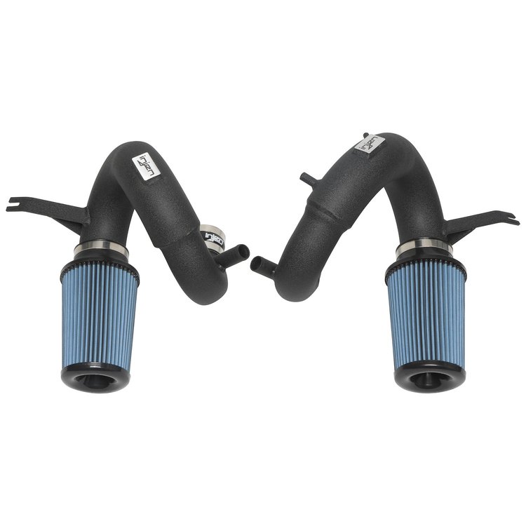 Wrinkle Black SP Short Ram Air Intake System, 2018-2022 KIA Stinger V6-3.3L Twin Turbo