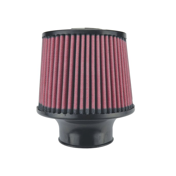 8-Layer Oiled Cotton Gauze Air Filter, 2.75 in. Flange ID, 6 in. Base, 5 in. Media Height, 5.30 in. Inertia Top
