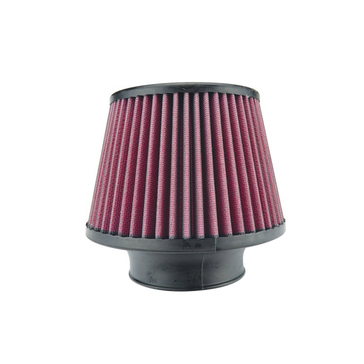 8-Layer Oiled Cotton Gauze Air Filter, 3.50 in. Flange ID, 6 in. Base, 5 in. Media Height, 5.30 in. Inertia Top