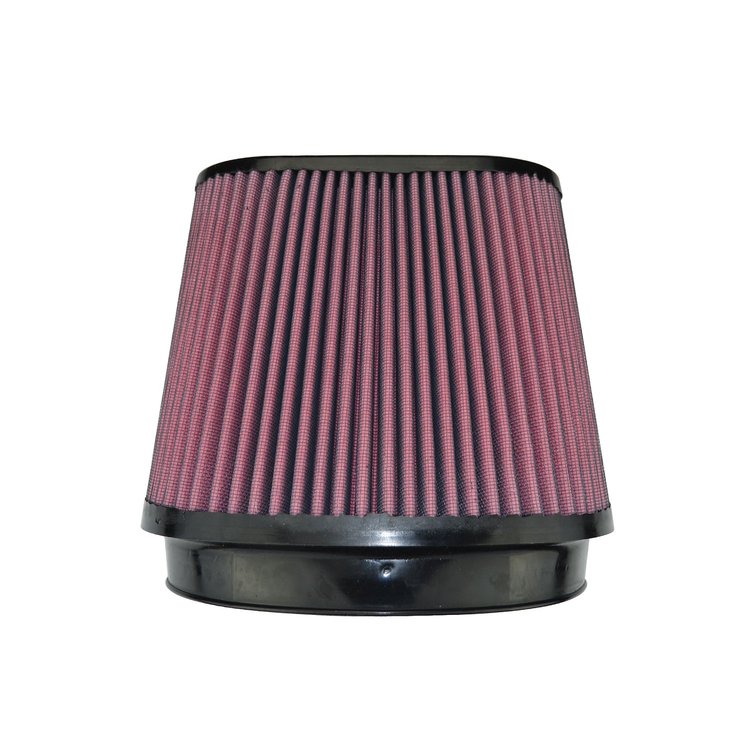 8-Layer Oiled Cotton Gauze Air Filter, 8.5 in.x 5.63 in. Oval Flange ID, 7 in. Media Height, 4 x 8 in. Oval Top