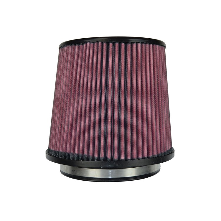 8-Layer Oiled Cotton Gauze Air Filter, 6.00 in. Flange ID, 8.25 in. Base, 7.2 in. Media Height, 7 in. Top