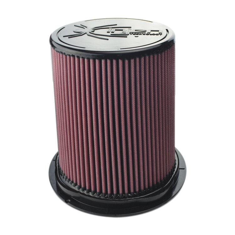 8-Layer Oiled Cotton Gauze Air Filter, 6.00 in. Flange ID, 9.5 in. Twist Lock Base, 8.50 in. Media Height, 7 in. Top