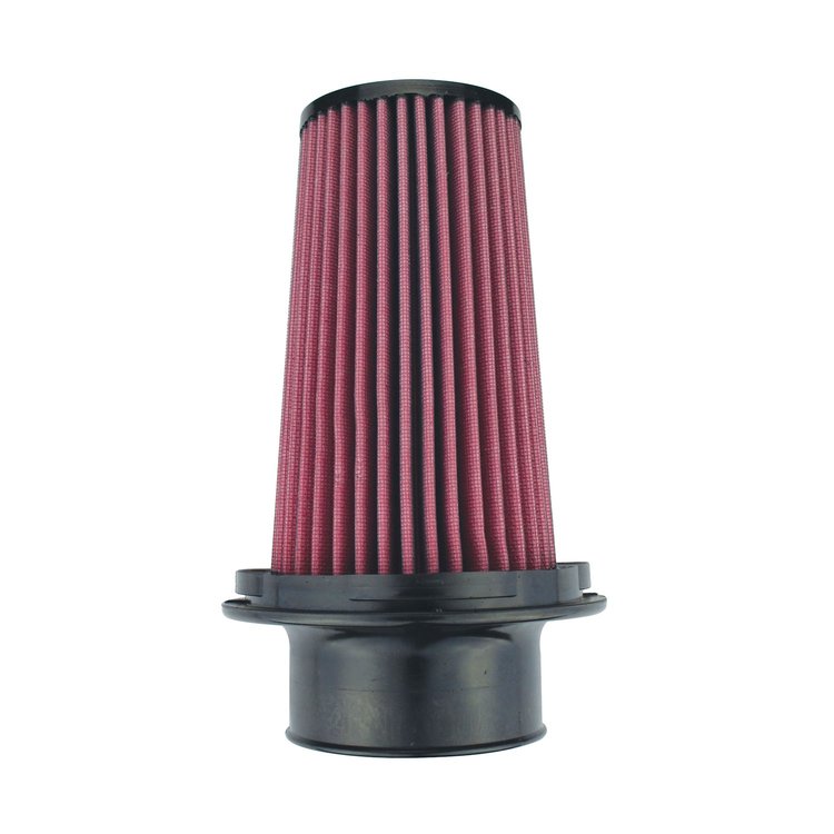 8-Layer Oiled Cotton Gauze Air Filter, 3.50 in. Flange ID, 6.5 in. Twist Lock Base, 8.80 in.Media Height, 4in.Top