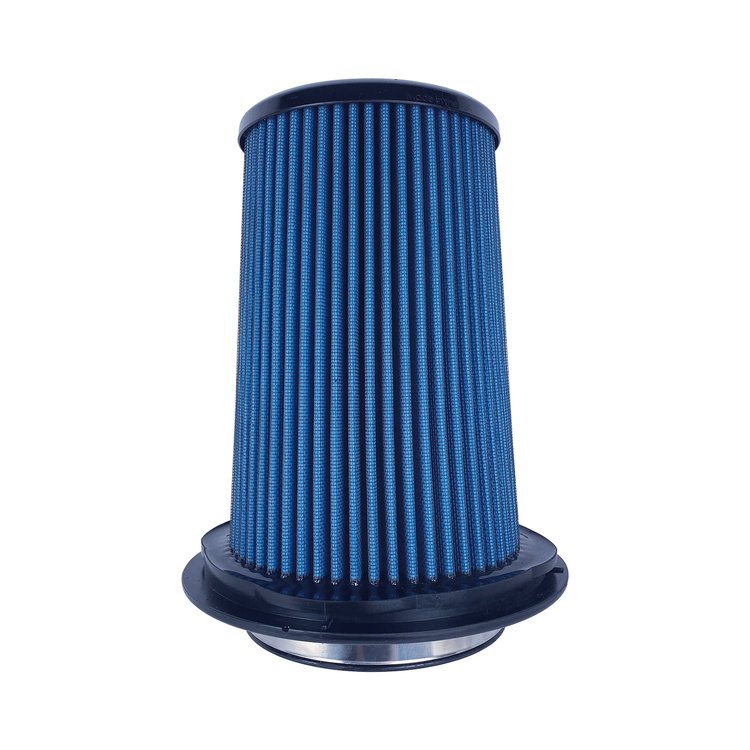 SuperNano-Web Air Filter, 5.00 in. Flange ID, 8 in. Twist Lock Base, 7.90 in. Media Height, 5.30 in. Inertia Top