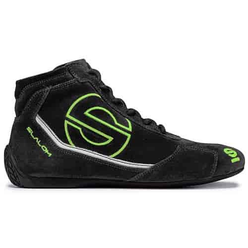 Slalom RB-3 Driving Shoes Black/Green SFI 3.2A/5