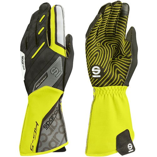 Motion KG-5 Kart Gloves Yellow