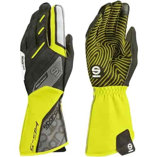 Motion KG-5 Kart Gloves Yellow