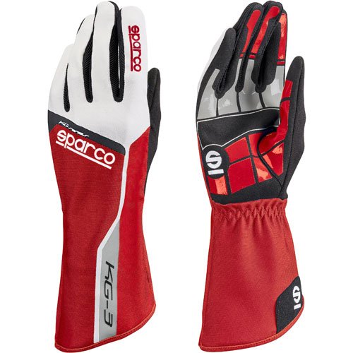 Track KG-3 Kart Gloves Red/White