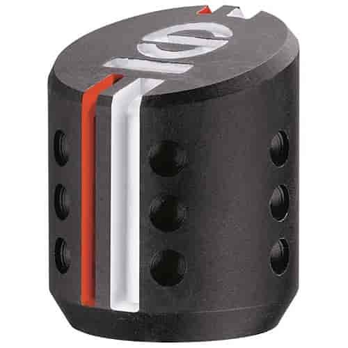 Settanta R Shift Knob Black with Orange and White Accents