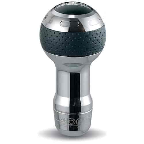 Speed Shift Knob Chrome Wrapped in Perforated Leather
