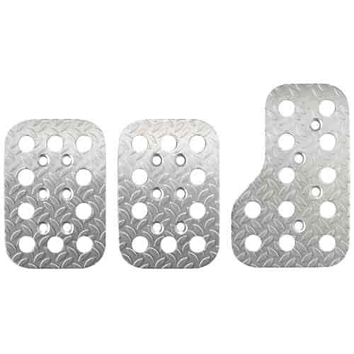 Race Pedal Set Diamond-Plated Lightweight Aluminum
