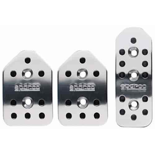 Reflex Pedal Set Polished Aluminum