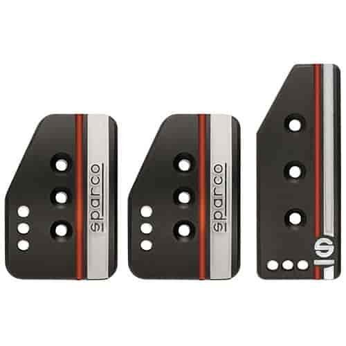 Settanta Pedal Set Black with Orange and White Accents