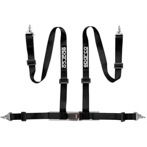 2" 4-Point Snap-In Racing Harness Black