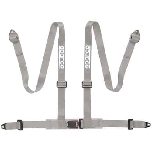 2" 4-Point Bolt-In Racing Harness Silver