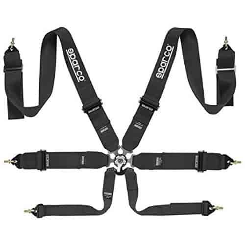 BELT 6PT P-3 PULL DOWN BK