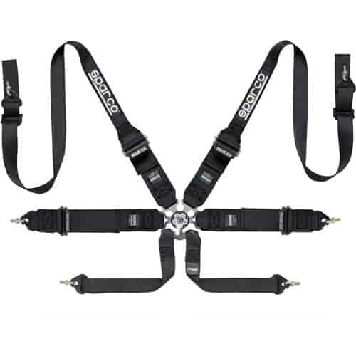 BELT 6PT ALUM HANS BLK