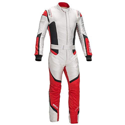 Lunargrid RS-6 Racing Suit White/Red SFI 3.2A/5