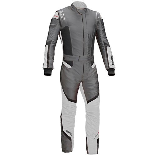 Lunargrid RS-6 Racing Suit Gray/White SFI 3.2A/5