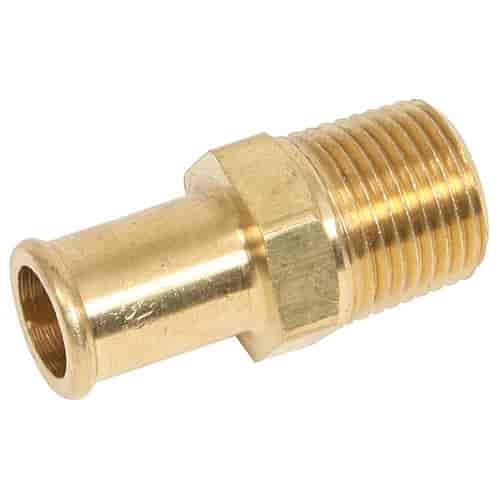 Oil Line Fitting - Straight 1/2" NPT x 5/8 Hose