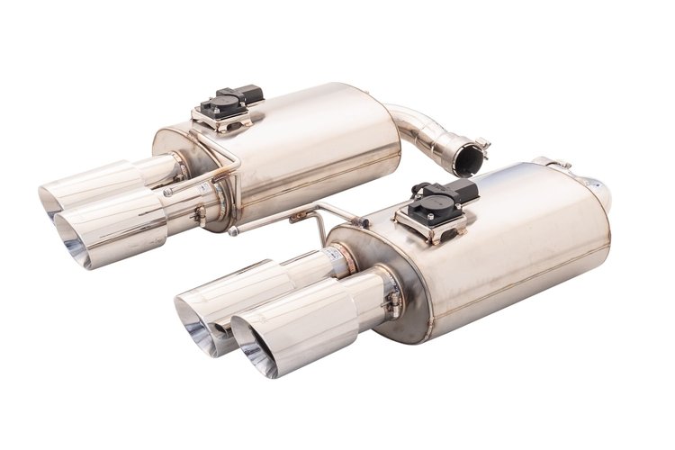 ES-FM18-VMK-ABS Exhaust System Kit Fits Select Ford Mustang, Axle-Back