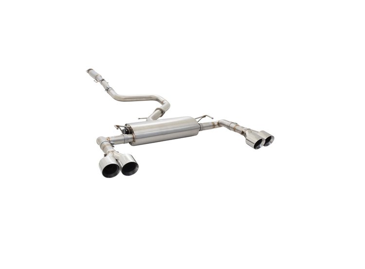 ESKC22VKCSB Exhaust System Kit Fits Select Kia Forte, Cat-Back