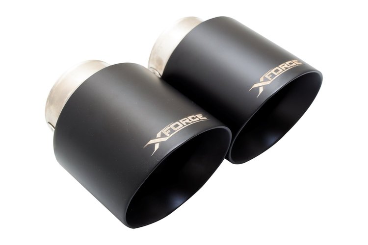 ES-TY21-BLACKTIP Exhaust Tail Pipe Tip Fits Select Toyota Yaris
