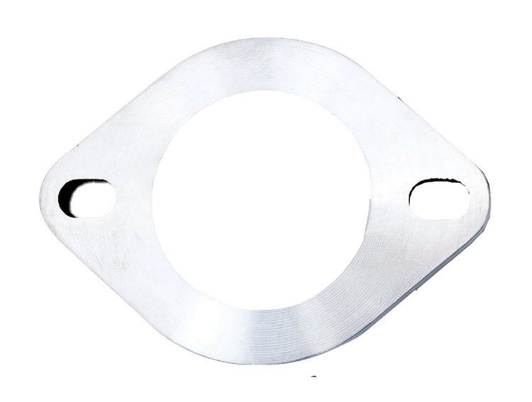 FNG06-S Exhaust Flange, 2-Bolt, Wide, 304 Stainless Steel, 2.5 in.
