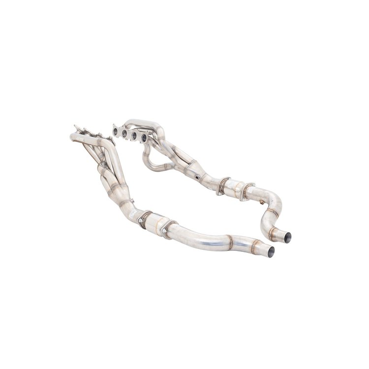 H2-FM18-KITB Exhaust Header Kit with Cat Converter for 2018-2019 Ford Mustang GT