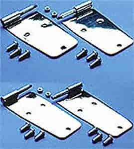 Door Hinge, Wrangler w/steel half doors (Stainless)