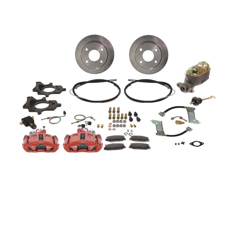 Single Piston Rear Disc Brake Conversion Kit 1987-1992 Ford Mustang