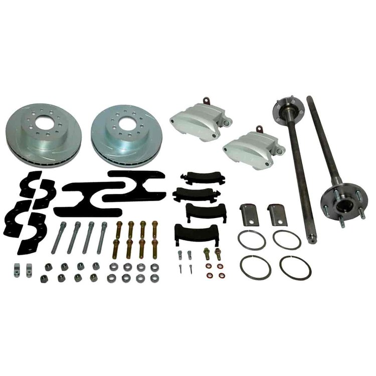 Sport R1 Plus Disc Brake Conversion Kit Alum Calipers Rear w/12.8 in. Rotors Incl Moser 5 Lug Axle
