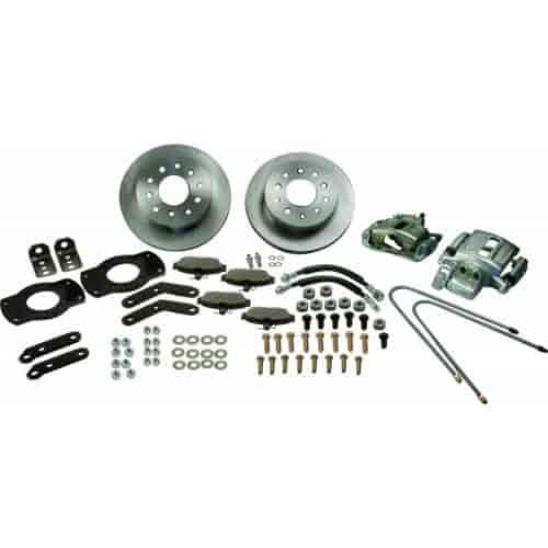 Single Piston Rear Disc Brake Conversion Kit With 4-bolt Axle Housing Flange