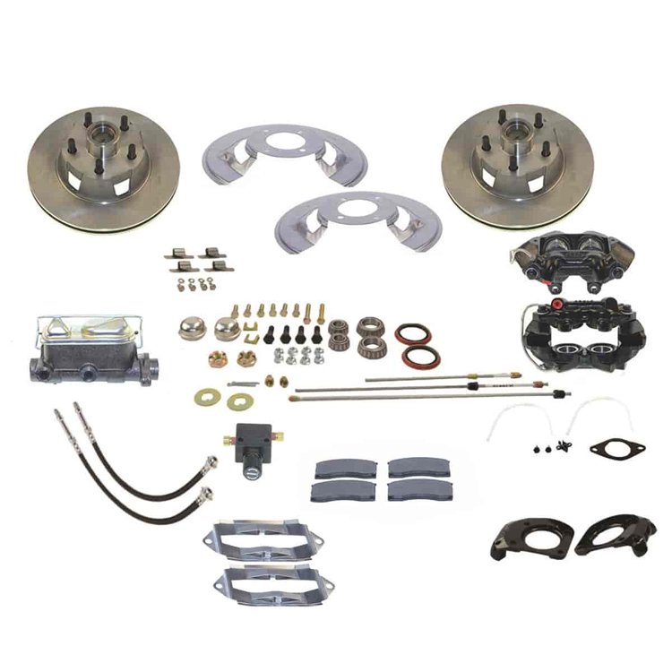 Front 4-Piston Drum to Disc Brake Conversion Kit See More Details for Applications