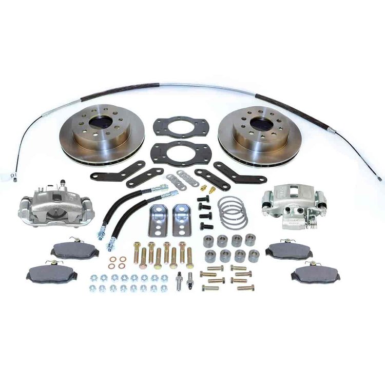 Single Piston Rear Disc Brake Conversion Kit For 1955-1970 Full Size GM Axles