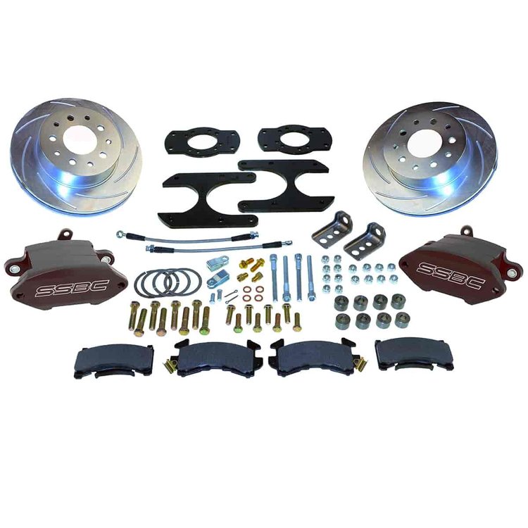Sport R1 Rear Disc Brake Conversion Kit For GM 10- & 12-Bolt Non-staggered Shocks & C-clip or Non C-clip Axles