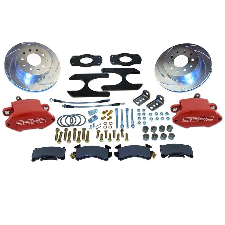Sport R1 Rear Disc Brake Conversion Kit For GM 10- & 12-Bolt Non-staggered Shocks & C-clip or Non C-clip Axles