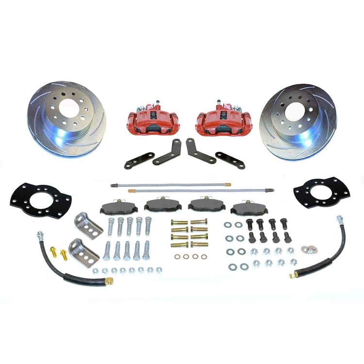 Single Piston Rear Disc Brake Conversion Kit For 1955-1970 Full Size GM Axles