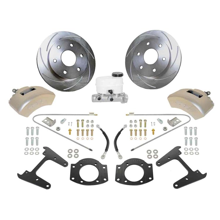 Super TKR1 Single-Piston Rear Drum to Disc Brake Conversion Kit 1988-00 GM (See applications in More Details)