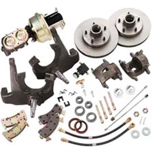 2" Drop Spindle Kit: Power Brakes, Dual Bowl Master Cylinder