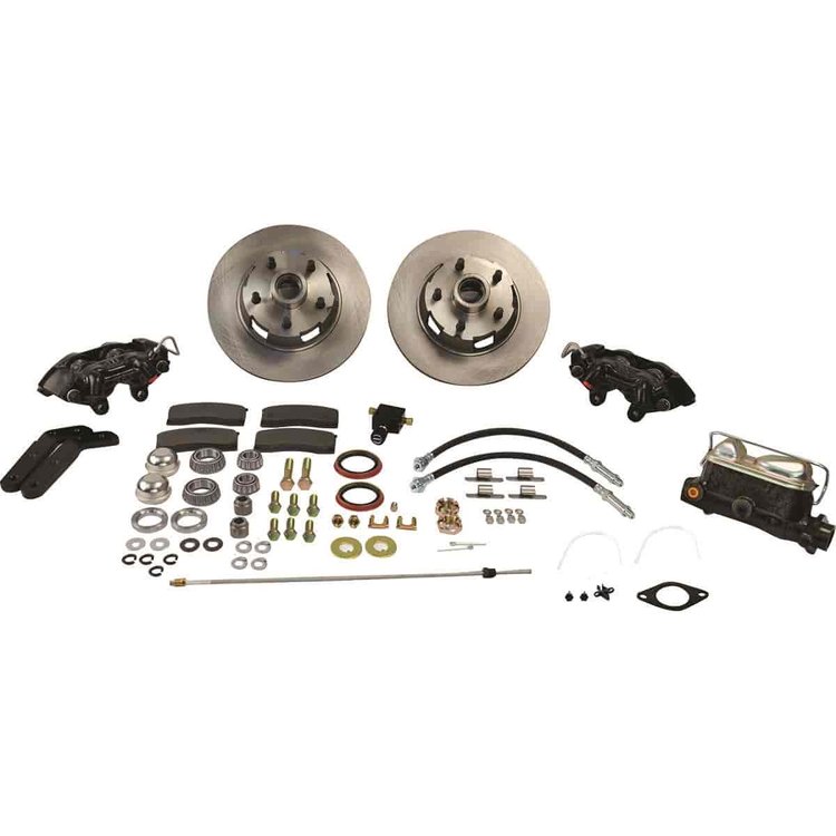 Front 4-Piston Drum to Disc Brake Conversion Kit 1957-1966 Ford Galaxie
