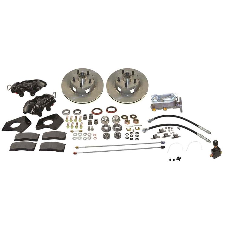 Front 4-Piston Drum to Disc Brake Conversion Kit See More Details For Applications