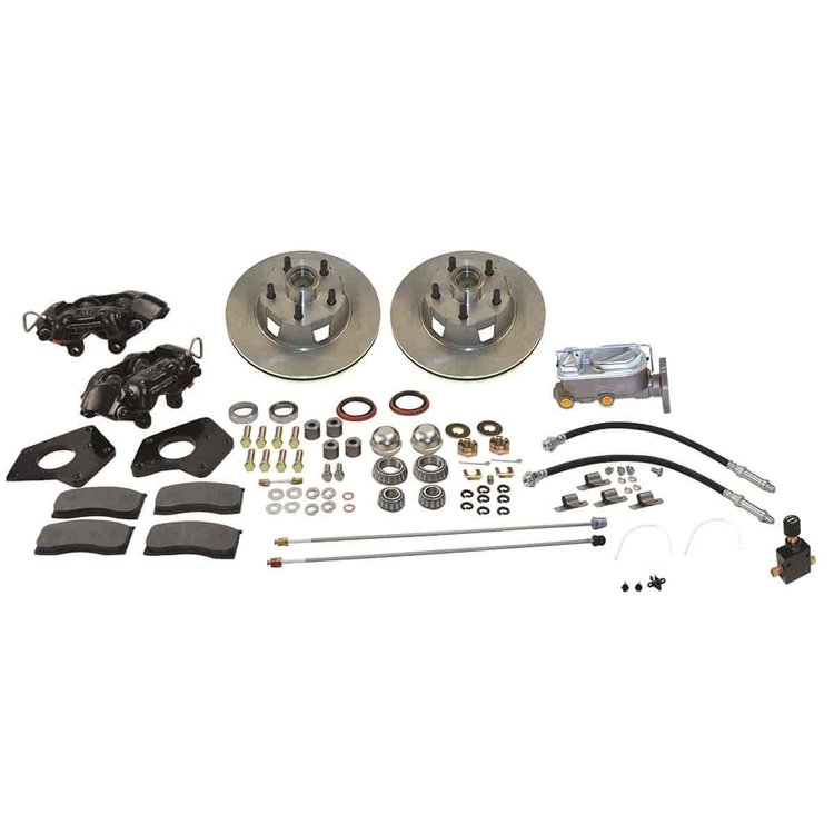 Front 4-Piston Drum to Disc Brake Conversion Kit See More Details For Applications