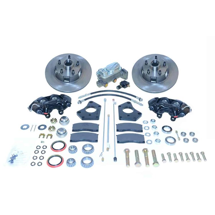 Front 4-Piston Drum to Disc Brake Conversion Kit See More Details For Applications