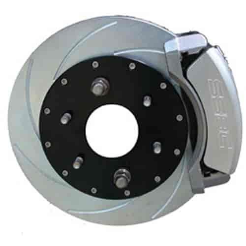 Tri-Power Disc Brake Kit Black Calipers Front w/13 in. Rotors