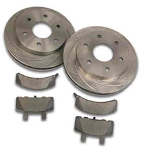 Rotor Kit - Short Stop - Turbo Slotted Rotor & Pad Kit
